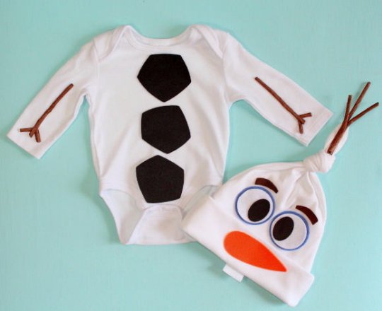 Olaf Baby Onesie and Hat