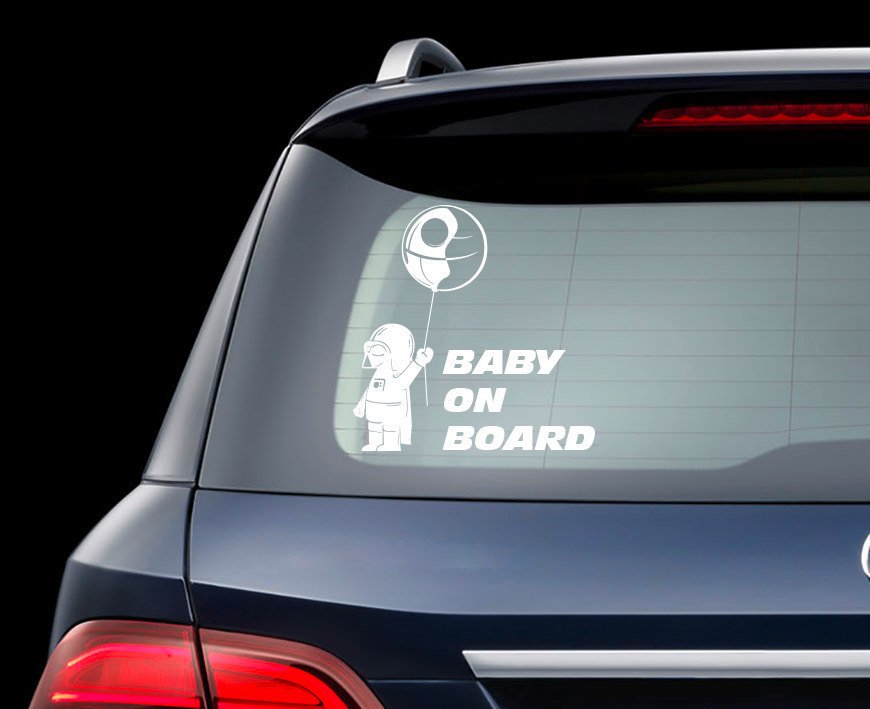 baby on board darth vader sticker