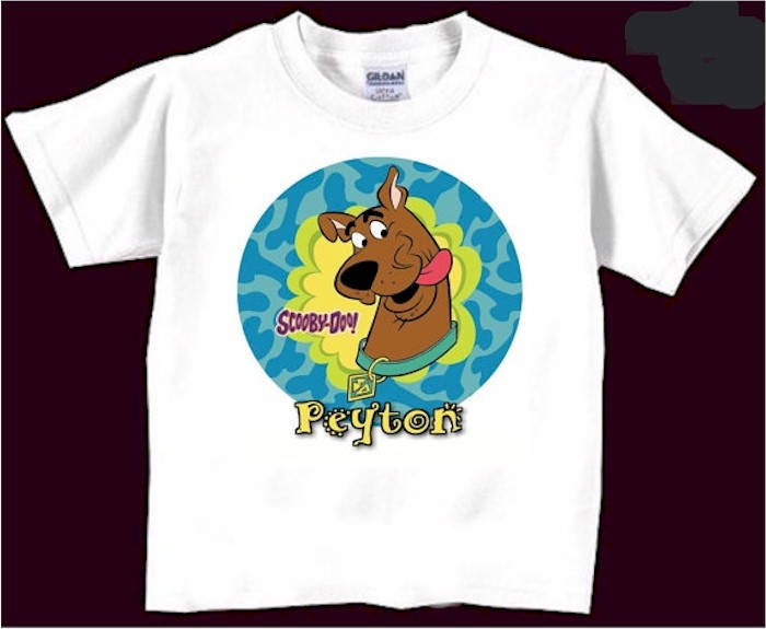 custom scooby doo tshirt for toddlers