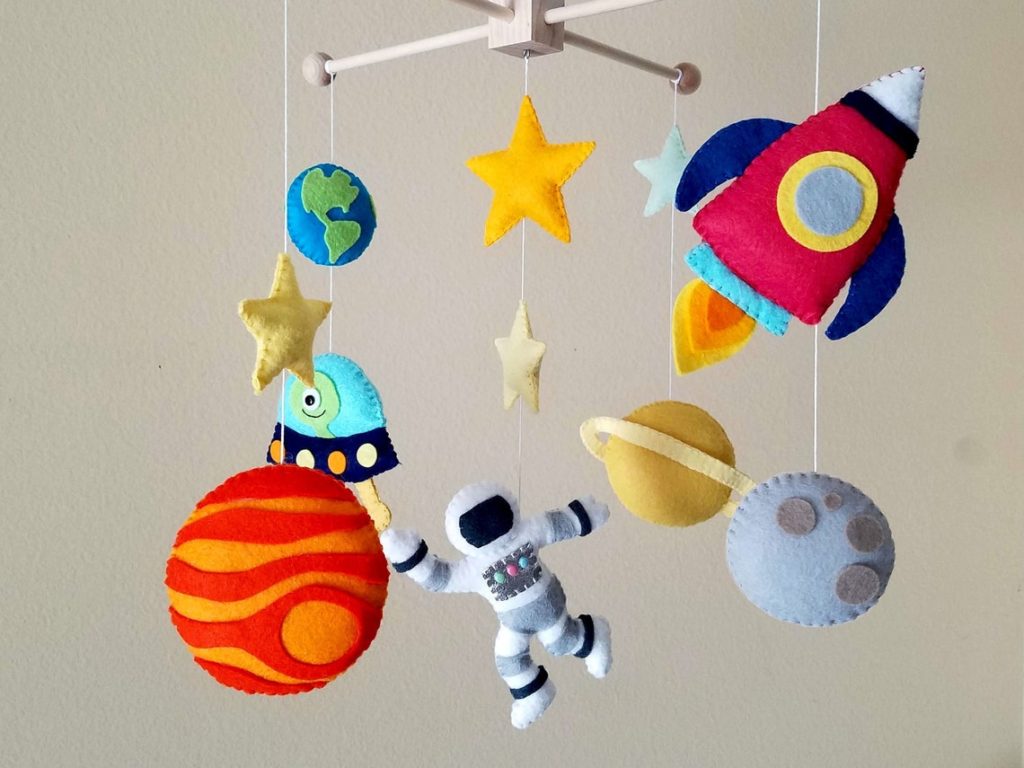 planets and space baby mobile