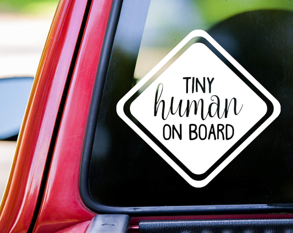 Baby on Board Sign Baby on Board Posh Funny Car Sign Decal Bumper Sticker Posh Totty On Board Sign Posh Totty Car Sign Joke Car Sign 