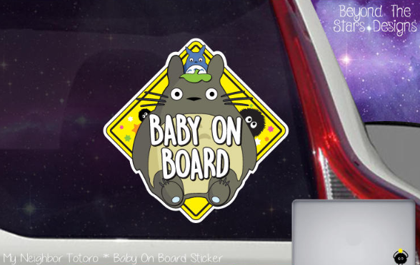 Totoro Car Sticker Baby on Board